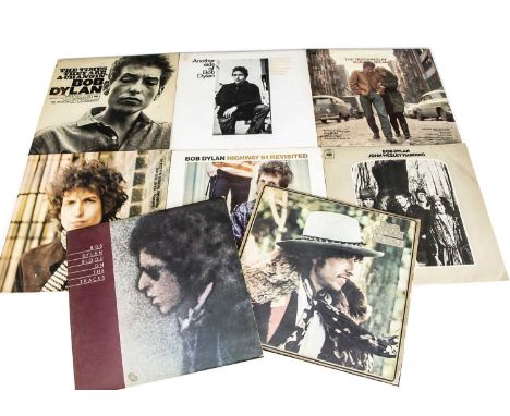 Bob Dylan LPs, eight Bob Dylan albums comprising Another Side of Bob Dylan, The Times They Are A-Changin', The Freewheelin' B