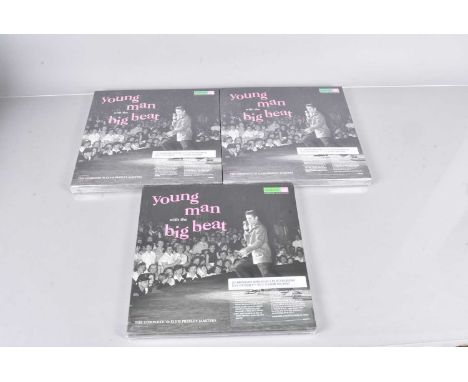 Elvis Presley CD Box Sets, three Brand new and sealed copies of Young Man With The Big Beat (5 CD Set with Book and other ite