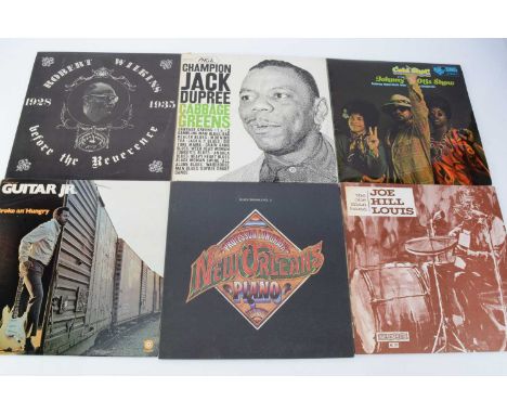 Blues LPs, approximately thirty albums and a Box Set of mainly Blues with artists including Robert Johnson, Elmore James, Lea