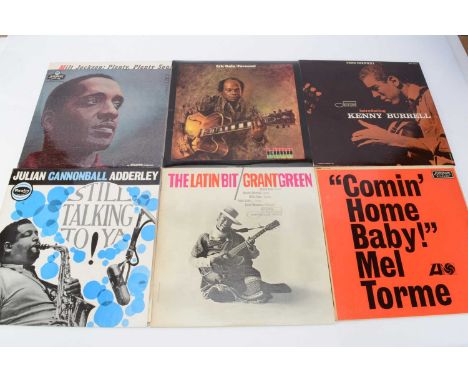 Jazz LPs, approximately fifty albums of mainly Jazz with artists including Milt Jackson, Cannonball Adderley, Grant Green, Fa