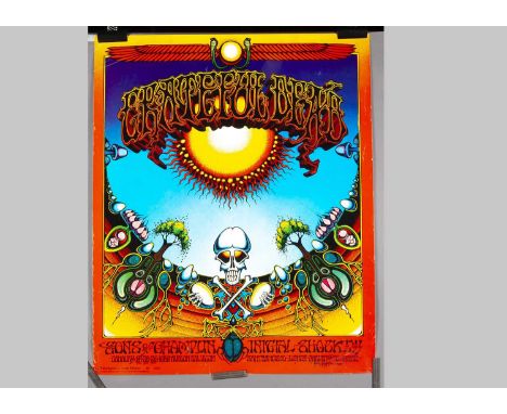 Rick Griffin / Grateful Dead Poster, Aoxomoxoa - 1976 European Limited Edition Numbered 2020 - Measuring 68 cm by 56 cm appro