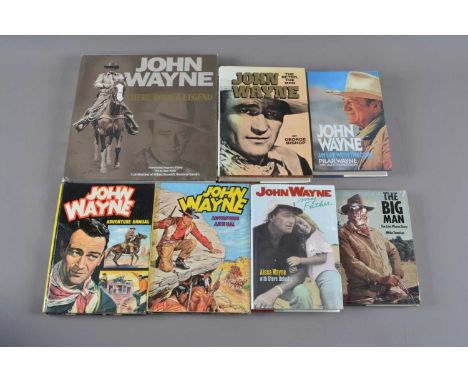 John Wayne Books / Annuals, more than forty books mainly hard back relating to John Wayne and his films including There Rode 
