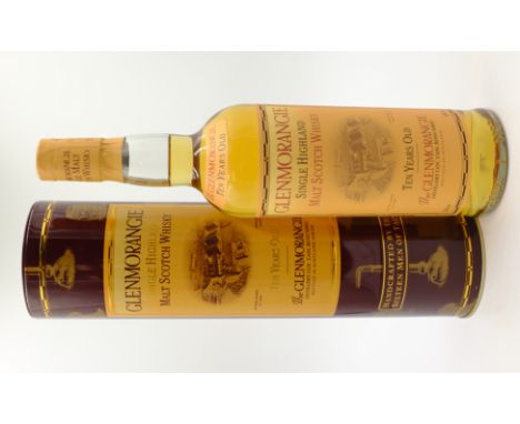 Glenmorangie Single Highland Malt Scotch Whisky, 10 years old,  in tin tube, 40%vol, 70cl, 1 bottle