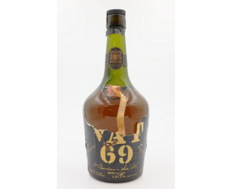 Sanderson VAT 69 Scotch Whisky, in squat bottle with red seal and Geo.Vl appointment label, 70 proof no contents given, 1 bot