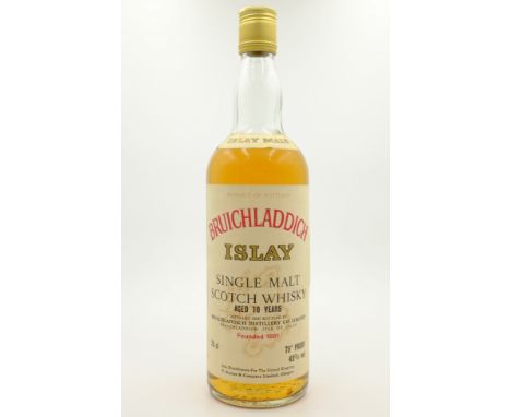 Bruichladdich Islay Singe Malt Scotch Whisky, aged 10 years, 75 proof 43%vol, 75cl, 1 bottle