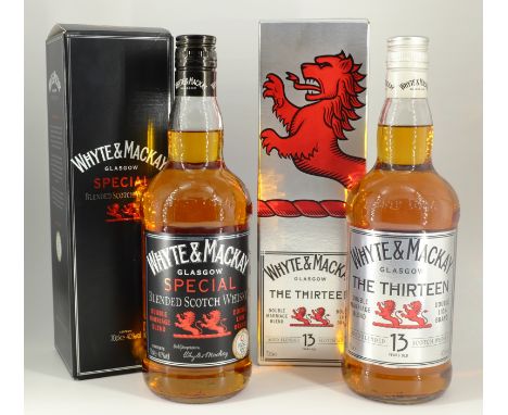 Whyte & Mackay 13 years old Blended Scotch Whisky, and Special Blended Scotch Whisky, both boxed, 40%vol, 70cl,  2 bottles