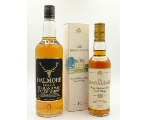 The Macallan Single Highland Malt Scotch Whisky, 10 years old, Matured in Sherry Wood, cream label in carton, 40%vol, 35cl & 