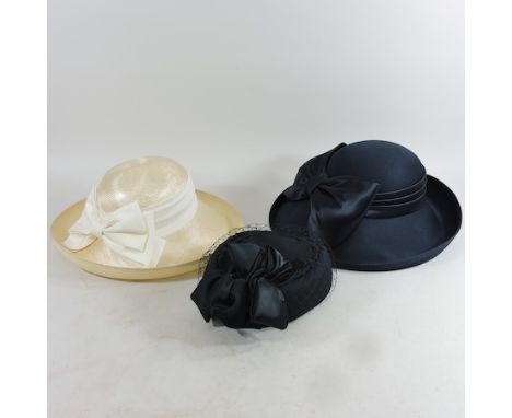 Two vintage ladies dress hats