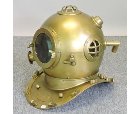 A 19th century style diver's helmet, 36cm