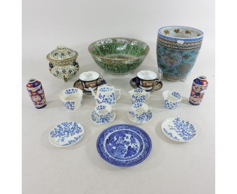 A collection of pottery, to include Spode teawares