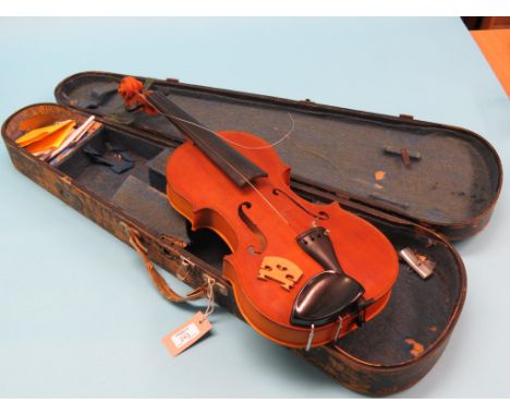 A viola, style of Guarneri Del Gesu by Eric Hooker, 1978, in wood case