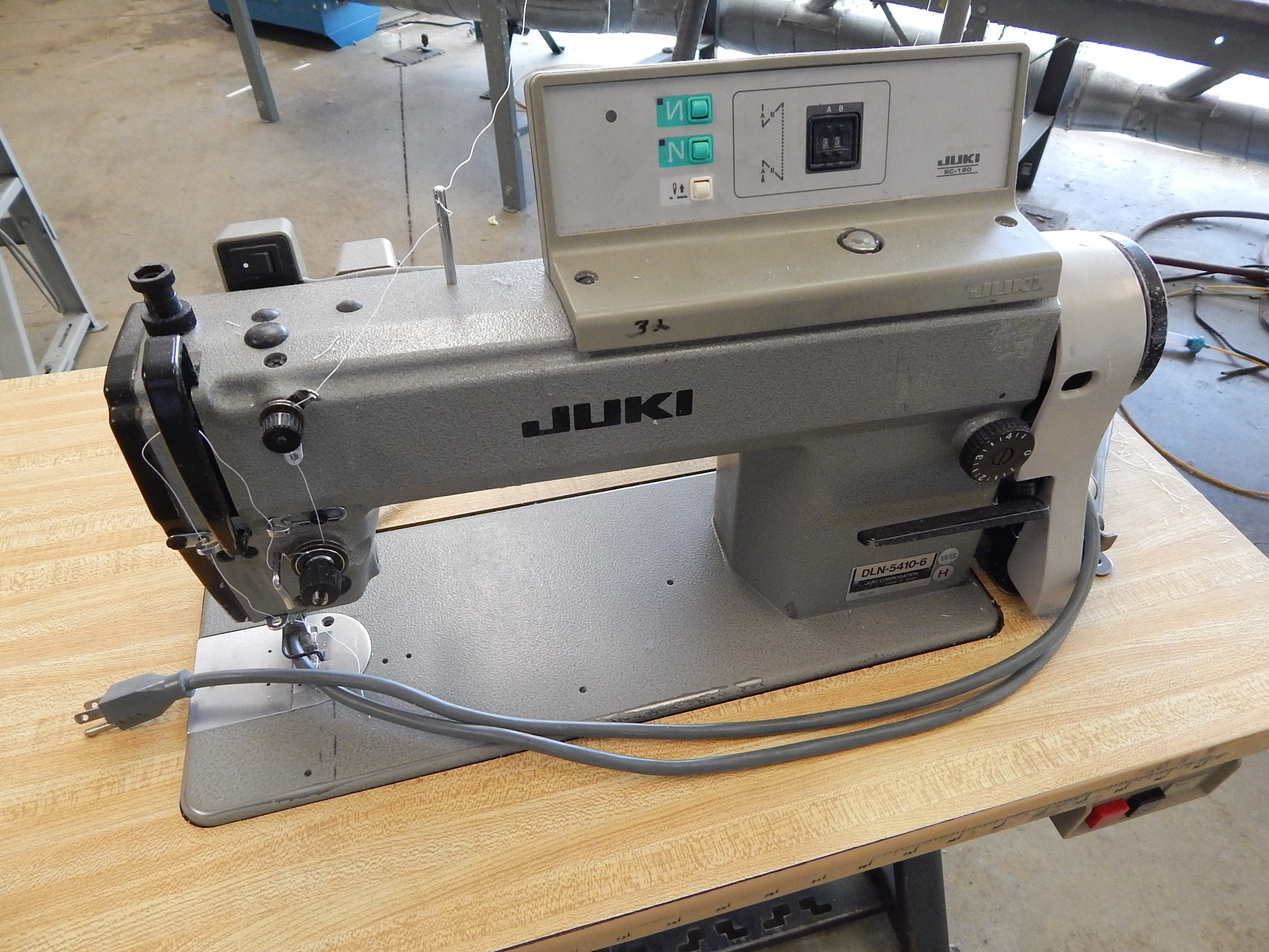 Juki Model DLN54106 Sewing Machine, s/n DLNWF17717