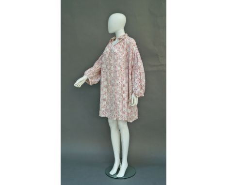 A Vivienne Westwood / Malcolm McLaren 'Pirate' collection voluminous cotton shirt, Autumn/Winter 1981-82, with small hearts p
