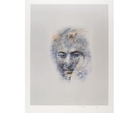 Louis le Brocquy HRHA (1916-2012) IMAGE OF SEAMUS HEANEY, 2009 intaglio print on Japanese Kozu natural paper; (no. 35 from ed
