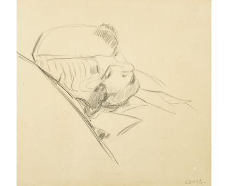 William John Leech RHA ROI (1881-1968) MAY BOTTERELL pencil signed lower right 13¼ x 14¼in. (33.66 x 36.20cm) Collection of G