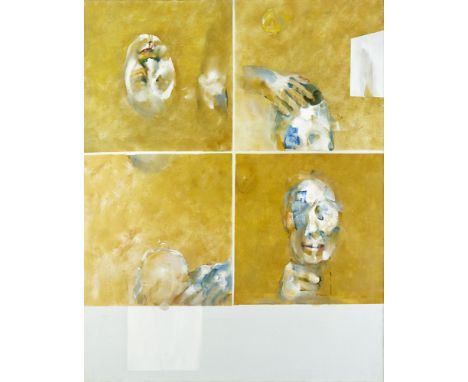 Louis le Brocquy HRHA (1916-2012) LIFE STUDY [SELF], c.1970 oil on canvas 35½ x 28in. (90.17 x 71.12cm) With The Dawson Galle