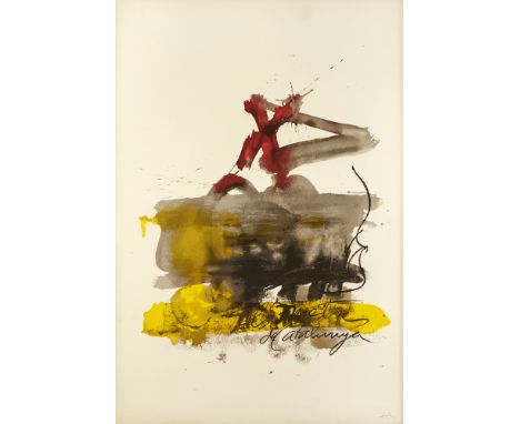 Antoni Tàpies (Spanish, 1923-2012) UNTITLED, FROM ALS MESTRES DE CATALUNYA, 1974 lithograph in colours on wove paper; (artist