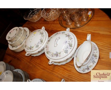 A quantity of Royal Worcester "June Garland" dinnerware