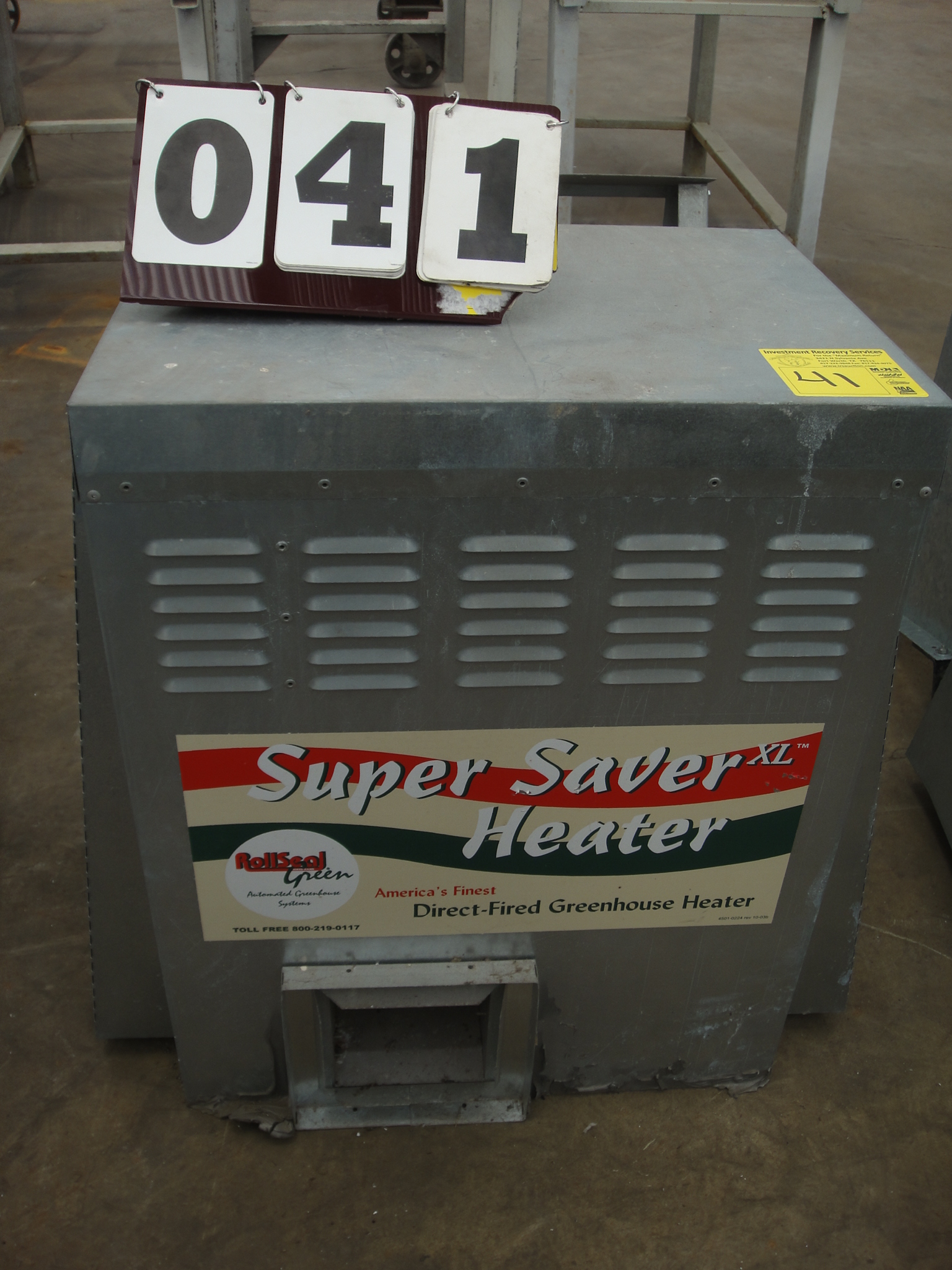 SUPER SAVER XL HEATER DIRECT FIRED GREEN HOUSE HEATER, ROLL