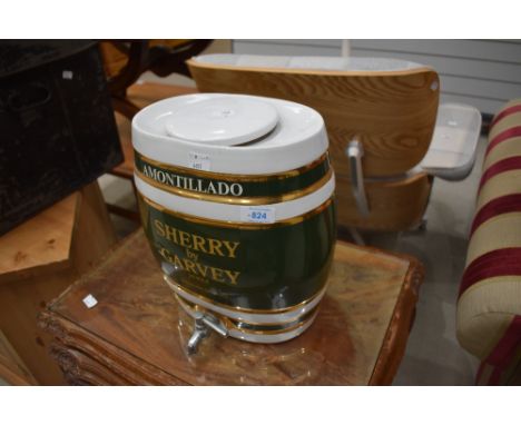 A Ceramic sherry decanter