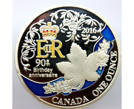 2016 Canadian 90th Anniversary Commemorative coin. P&amp;P Group 1 (£14+VAT for the first lot and £1+VAT for subsequent lots)