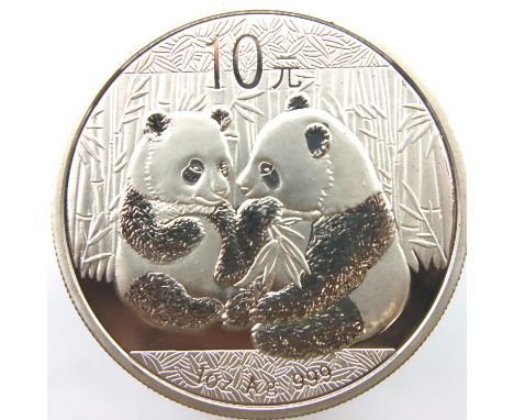 Chinese 2009 1oz Panda coin. P&amp;P Group 1 (£14+VAT for the first lot and £1+VAT for subsequent lots) 