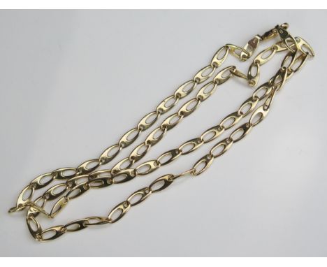 A 14 K Gold Chain, 24.75" (63cm), 20g 