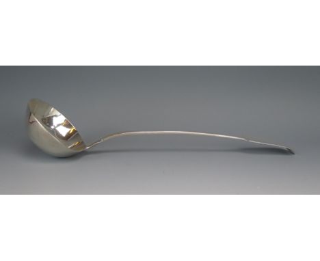 A George IV silver Fiddle pattern soup ladle, maker Charles Shipway, London, 1829, 34cm long, 220gms, 7.10ozs 