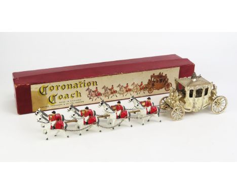 Lesney Large Scale Coronation Coach (Matchbox Interest) - pale gold-silver colour - excellent in excellent box with packing p