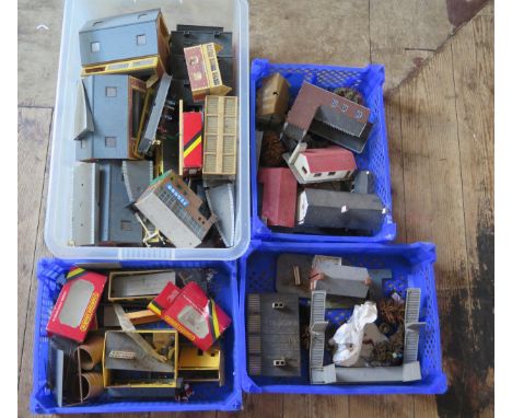 Large Collection of OO Scale Railway Side Buildings, Intercity Loco with coaches etc. 