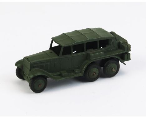 Dinky 152b Reconnaissance Car - matt green body and ridged hubs - near mint 