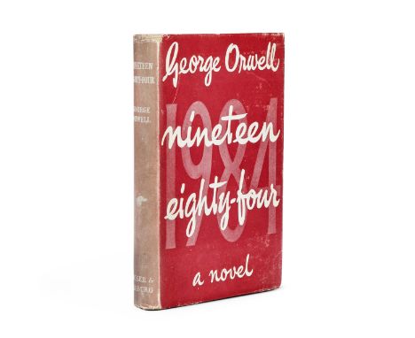 ORWELL (GEORGE)Nineteen Eighty-Four, FIRST EDITION,  half-title, publisher's light green cloth, top edge of text block in red