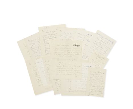 ELGAR (EDWARD)Series of 20 autograph letters signed ('Edward Elgar', 'Elgar') to Sir Alfred Herbert Brewer (1865-1928), one t