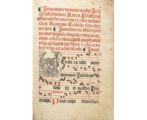 ANTIPHONAL[Antiphonarium secundum morem Sancte Romane Ecclesie completum continens dominicale, sanctuarium, commune et hymnar