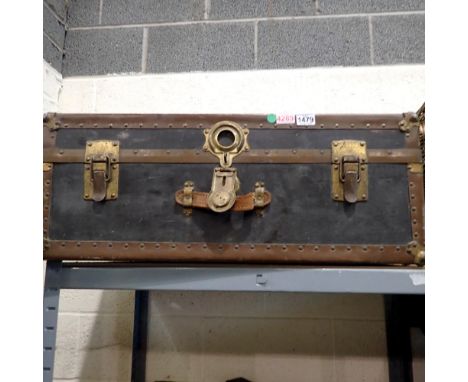 1920s Innovation wardrobe steamer trunk. Not available for in-house P&amp;P