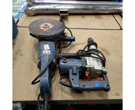 Rotary hammer drill and an angle grinder. All electrical items in this lot have been PAT tested for safety and have passed. T