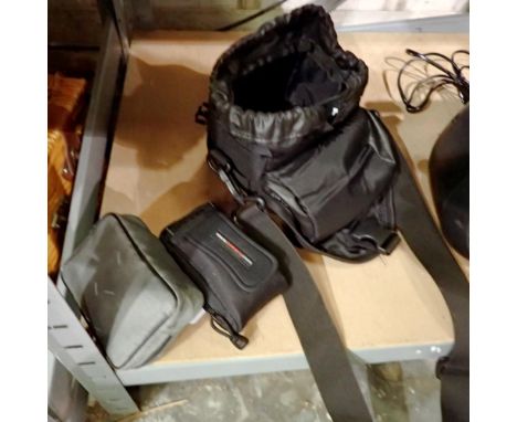 Small camera bag with a cased Pentax ESP10 170 SL camera and a Hanna 150 camera. Not available for in-house P&amp;P 