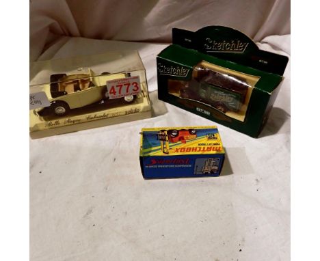 Diecast vehicles, including boxed and unboxed Matchbox and a Solido Rolls Royce Cabriolet. Not available for in-house P&amp;P