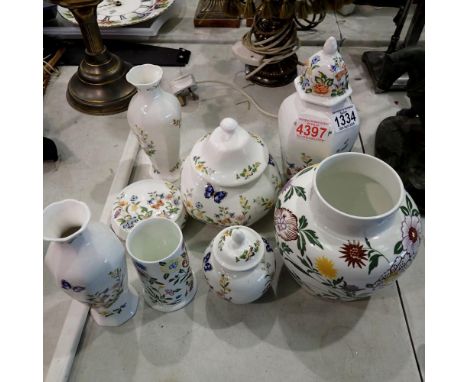 Collection of eight ceramic items, including Aynsley and Coalport. Not available for in-house P&amp;P