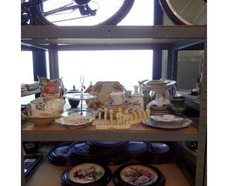 Large collection of named ceramics, including Arthur Wood, Aynsley and Crown Ducal. Not available for in-house P&amp;P