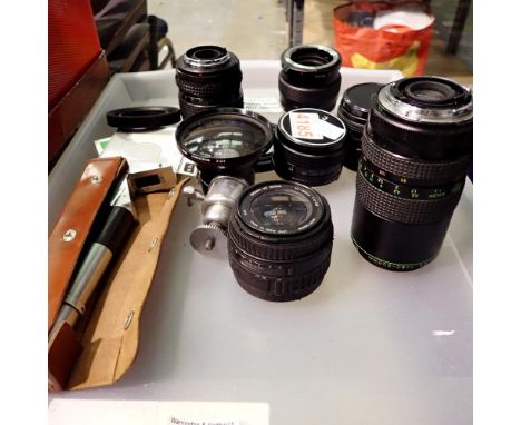 Mixed Minolta, Hanimex and Sigma lenses. Not available for in-house P&amp;P