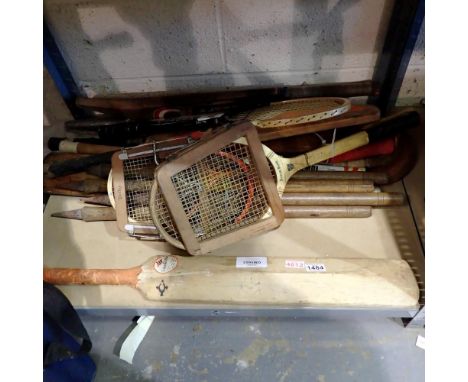 Mixed cricket bats and sporting equipment. Not available for in-house P&amp;P
