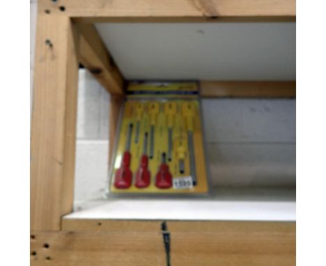 Marksman eight piece cabinet screwdriver set, sealed. UK P&amp;P Group 2 (£20+VAT for the first lot and £4+VAT for subsequent