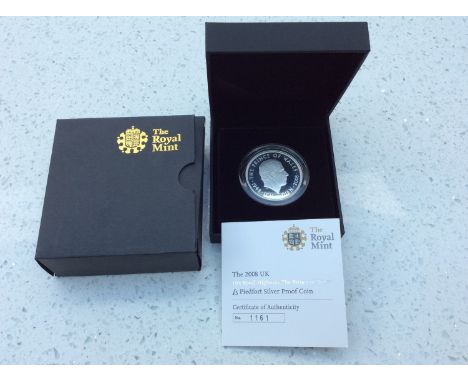 Royal Mint- 2009 UK Henry VIII £5 Silver Proof Coin, 925/1000 silver, obv. ERII portrait IRB, rev. Henry Tudor by John Bergda