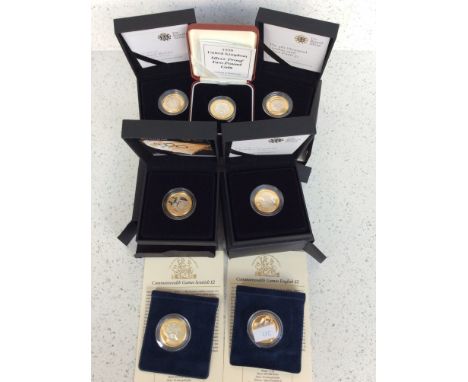 Royal Mint- Seven various Silver Proof £2 Coins comprising 1998, 2008 Olympic Games Handover Ceremony, 2009 Charles Darwin, 2