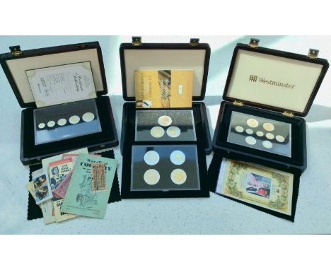 Westminster- Royal Mint- The 1953 Coronation Set, nine coins, Cupronickel with silver and gold, The Queen Elizabeth II Tradit