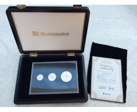 Westminster- The 2010 Jersey Gold Sovereign Set of 3, comprising Five Pounds 39.94g, Two Pounds 12g and One Pound 7.98g, bril