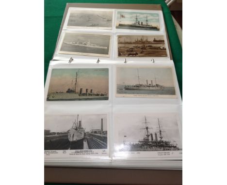 Three modern ring-binder albums comprising of approximately 270 images ' mainly standard-sized postcards, although some are p