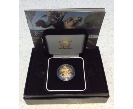 The Royal Mint- 2007 United Kingdom Gold Proof Sovereign, ltd 5507/12,500, 22ct, obv IRB Portrait, rev Pistrucci's St George 