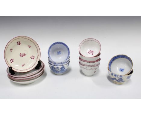 Collection of English teabowls and saucers (16) 